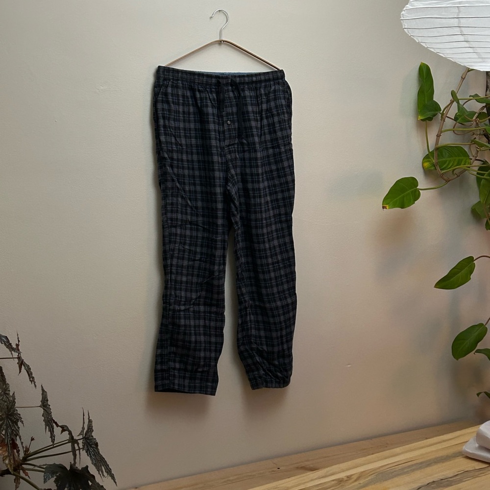Hathaway Sport Blue and Green Plaid Pajama Pants